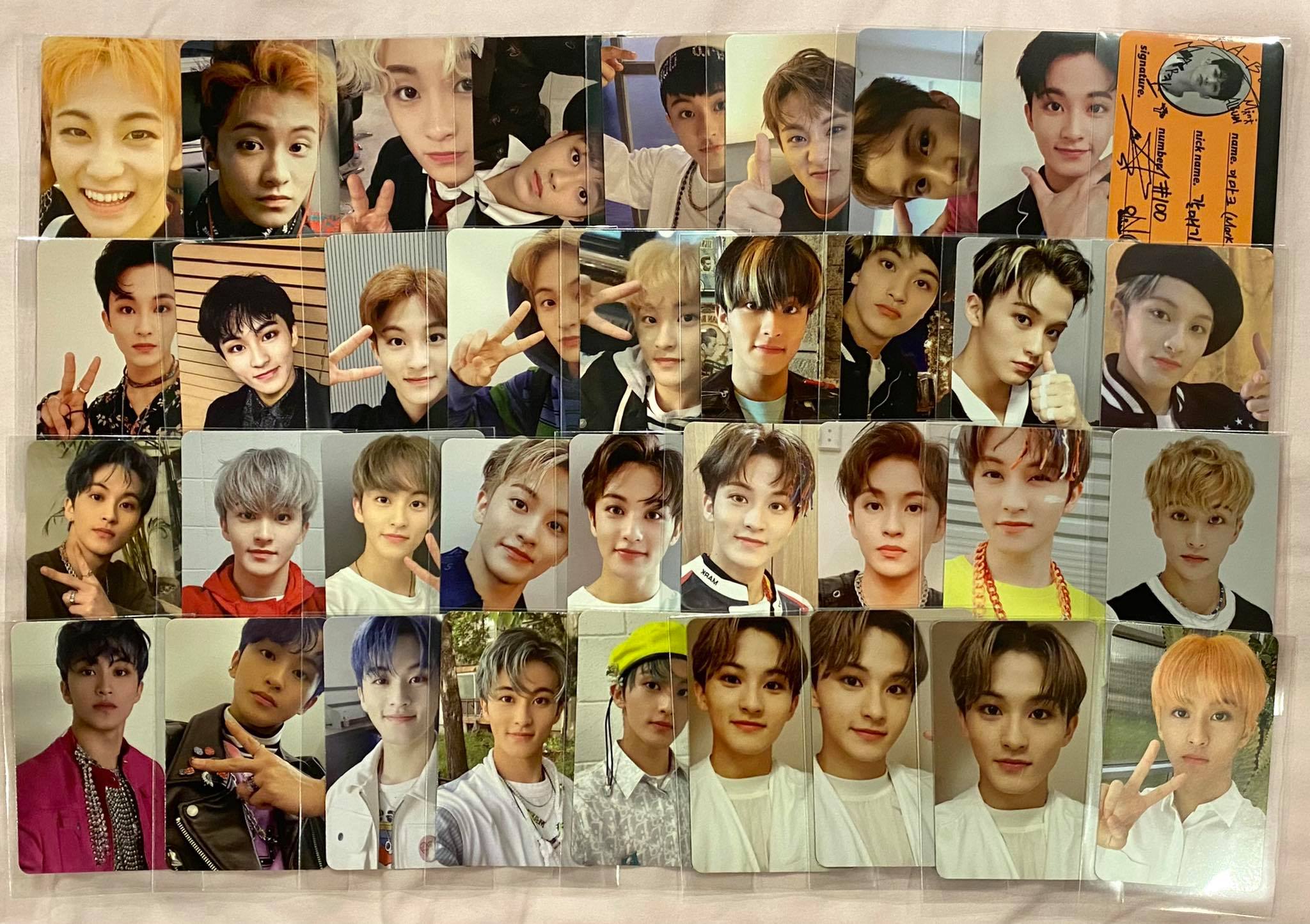 K-POP photocards spread